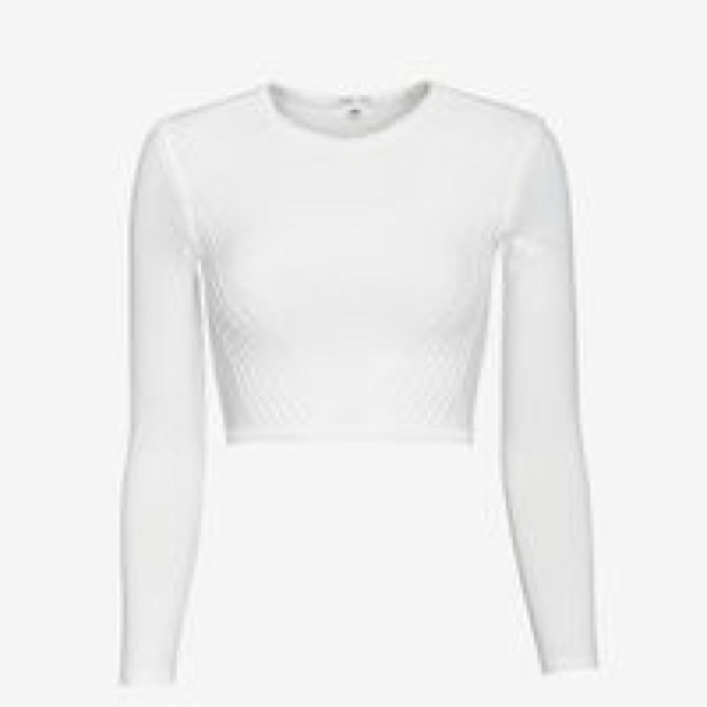 Ohne Titel Jersey Knit Crop Top White